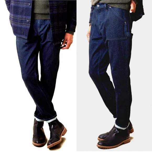 Banana Republic Mens’s Athletic Utility Jeans Dark Wash Size 33x32 - Picture 1 of 16